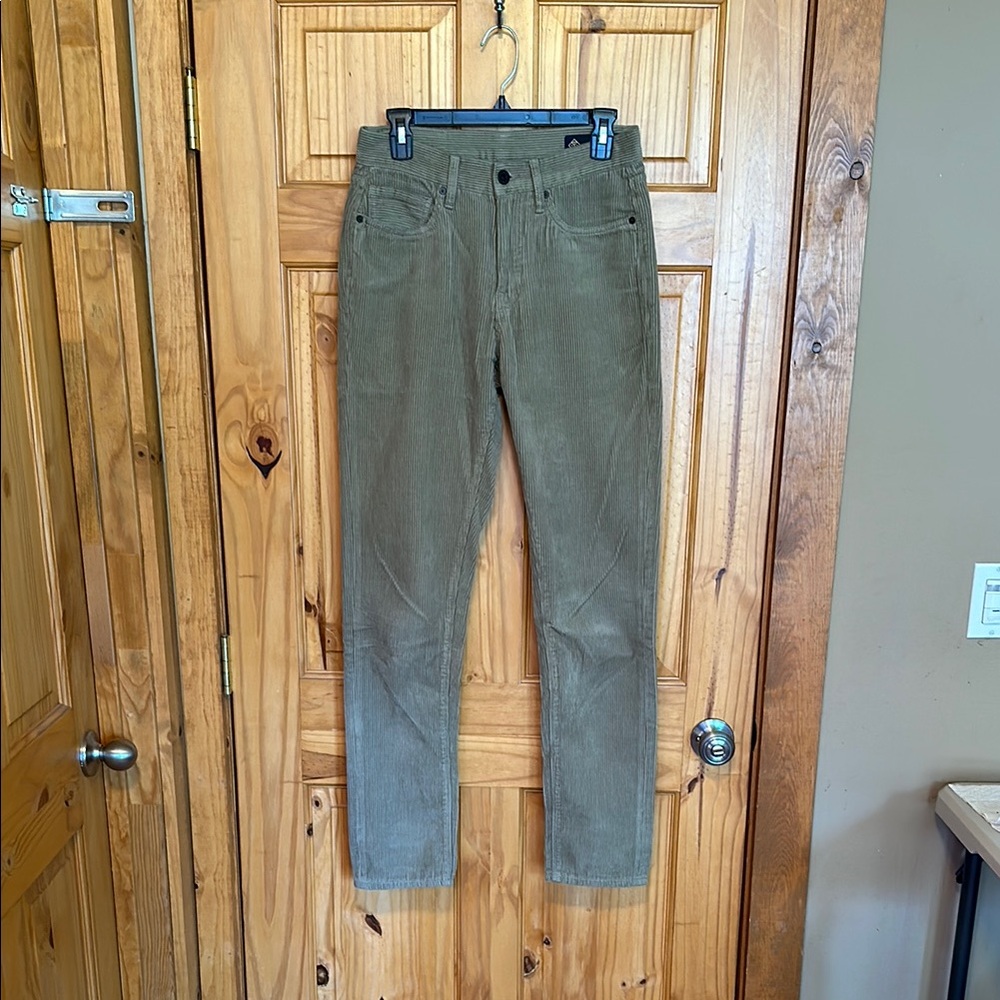 Roark Green/tan Corduroy Pants Straight Leg